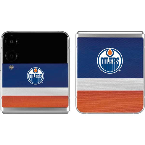 NHL Edmonton Oilers Jersey Galaxy Z Flip4 5G Skin